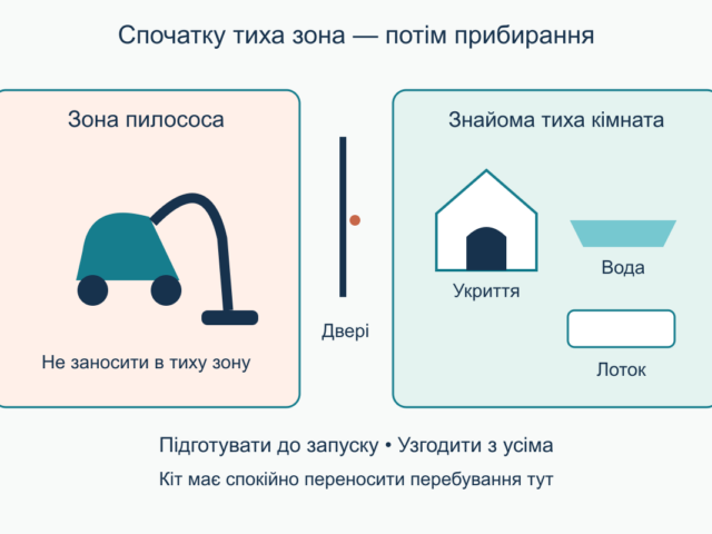 Кіт боїться пилососа: як поступово привчати до побутових звуків