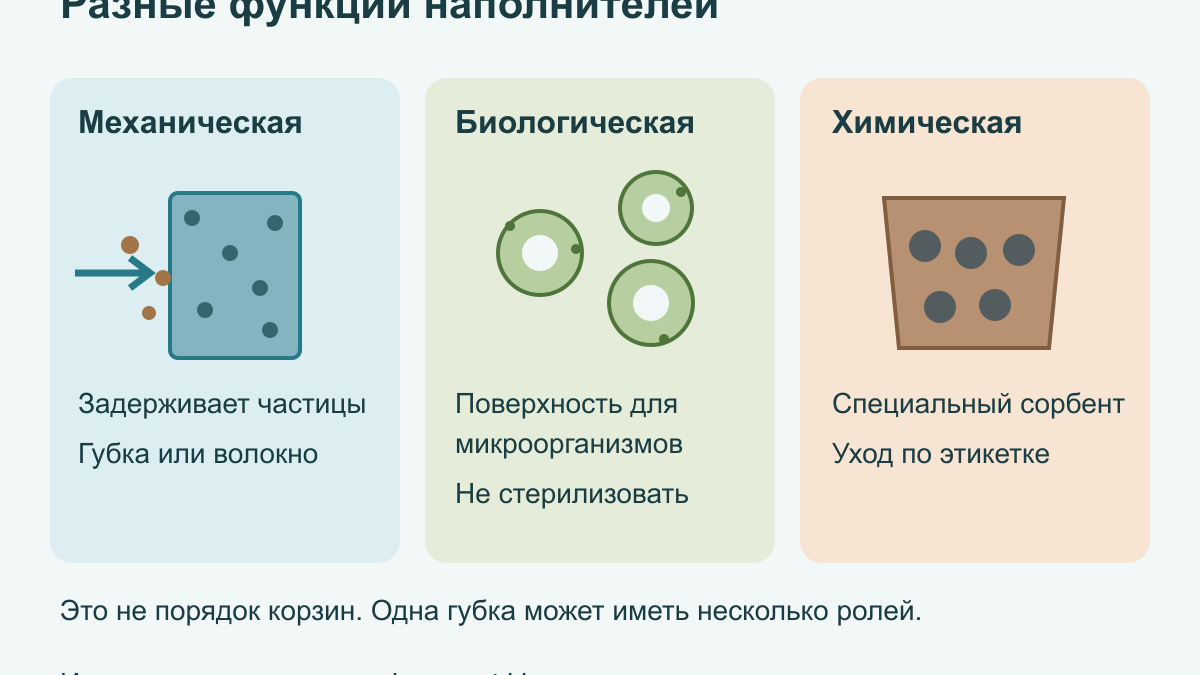 Как чистить аквариумный фильтр и ухаживать за наполнителями
