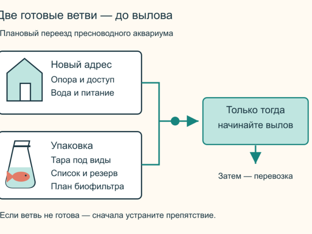 Как перевезти заселенный аквариум при переезде
